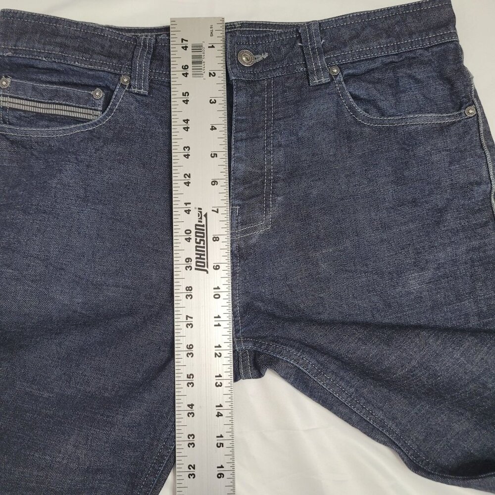 Prana Men's Slim Fit Dark Indigo Denim Jeans Size 33X30 - Picture 9 of 12
